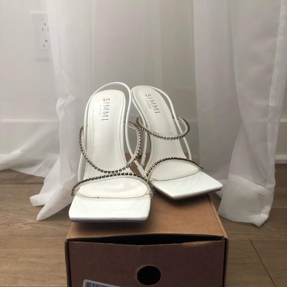 Simmi London Heeled Sandals w/ Diamante Detail - Picture 4 of 8